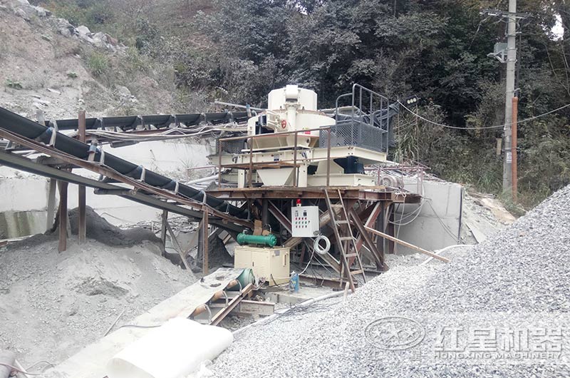 花崗巖制砂加工客戶現場