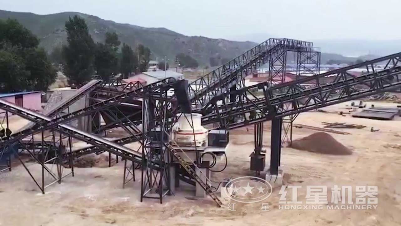 制砂生產線視頻-河北客戶作業現場