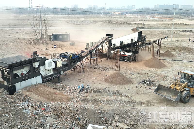 北京客戶建筑垃圾處理現場