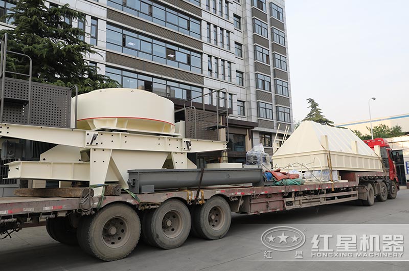 制沙全套設備+除塵裝置裝車、發貨
