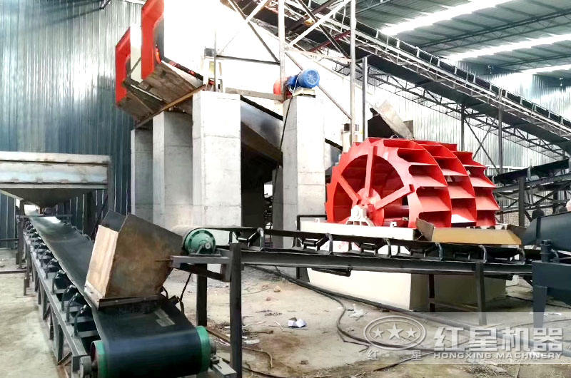 洗砂機設備作業圖
