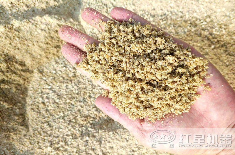 鵝卵石制砂成品實拍圖
