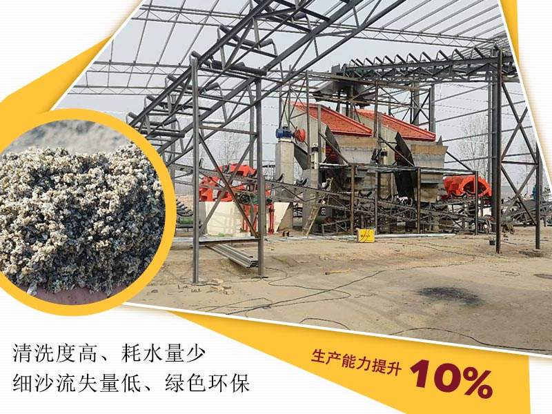 水洗沙機清洗山沙現場圖
