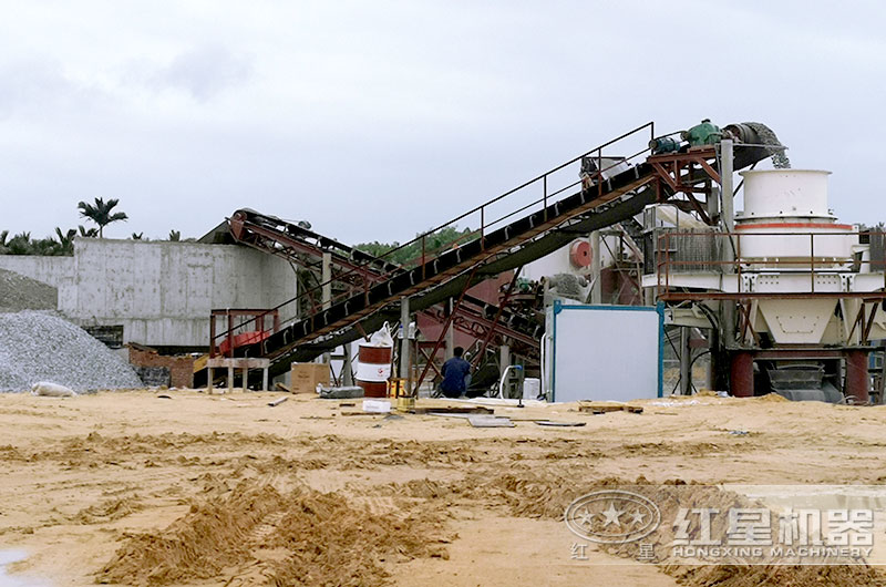 碎沙機生產現場，HVI碎沙機